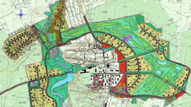 План коттеджного поселка в Солнцевском районе Московской области